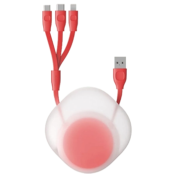کابل سه سر تبدیل USB به USB-C و Micro USB و Lighting باسئوس مدل CATRN-GY طول 85 سانتی متر